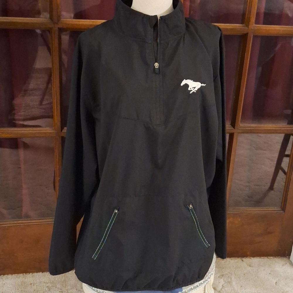 Russell Athletic Windbreaker 3/4 Zip Pullover Calgary Stampeders